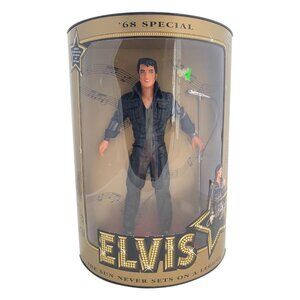 1993 Elvis ’68 Special Collector’s Edition Doll #9113, with Jewelry, Microphone
